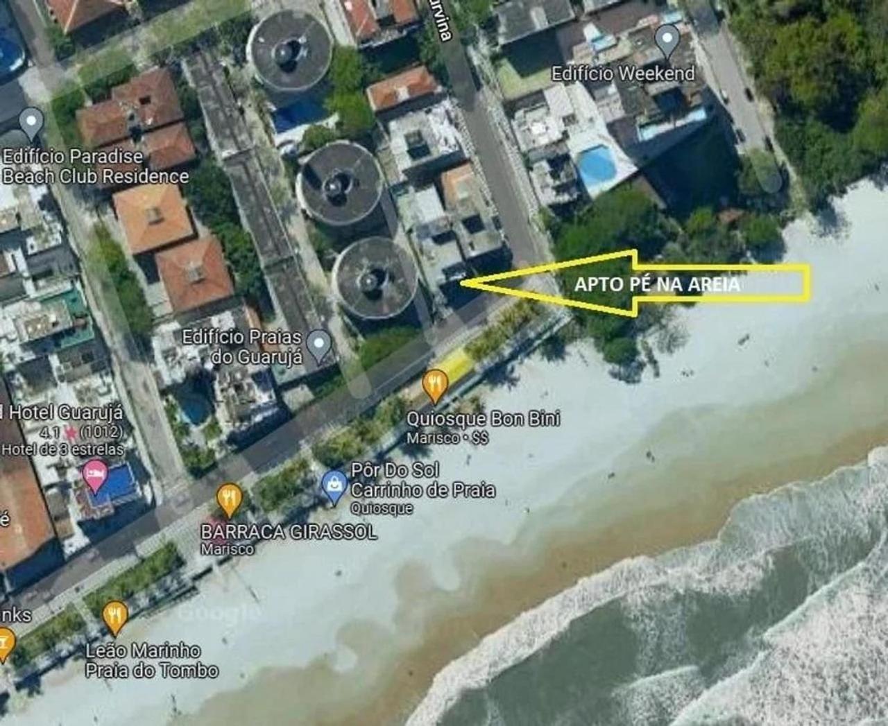 5E - Pé na areia do Guarujá - Praia do Tombo Extérieur photo